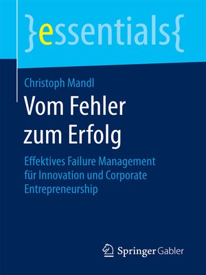 cover image of Vom Fehler zum Erfolg